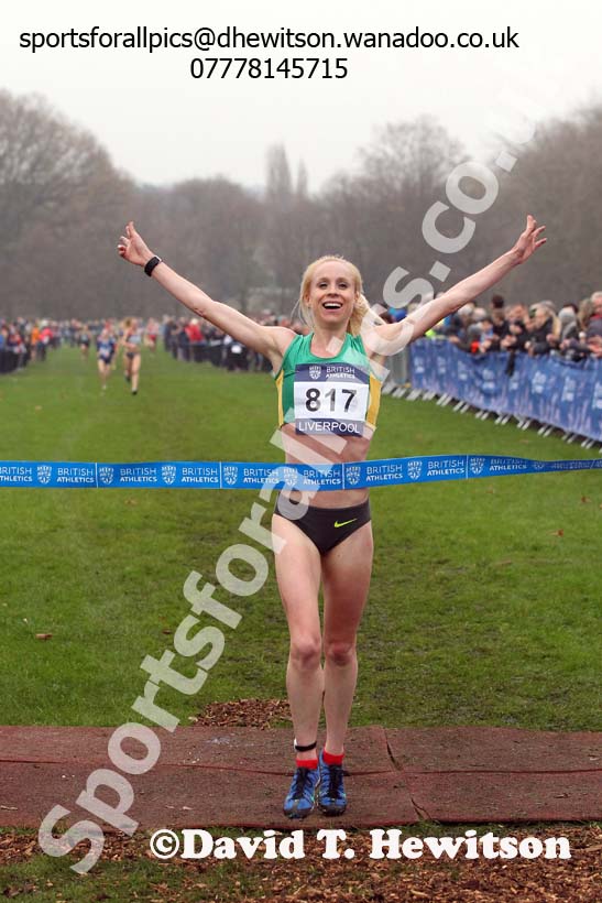 Senior women's European Cross Country Trials, Sefton Park, Liverpool. Photo: David T. Hewitson/Sports for All Pics